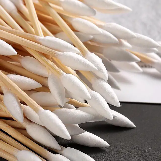 Alt view image 5 of 7 - Fcozpjk Pointed Tip Cotton Swabs Precision Tip Cotton Swab with Wood Sticks | 200PCS Double Sided Cotton Buds for Makeup Personal Care Nail Polish Clean Up Tool Nail Polish Corrector Swabs