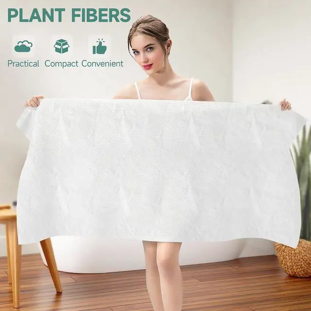 Alt view image 3 of 6 - Nanaborn Disposable Bath Towels for Travel with Compressed Face Towels
