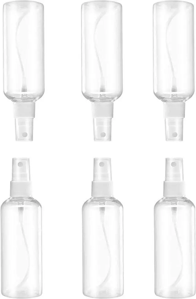 Main image of MUUZLL Spray Bottles 6 pcs, Refillable Cosmetic Spray Bottles, Small Refillable Liquid Containers, 2oz/50ml Clear Empty Fine Mist Plastic Mini Travel Bottle