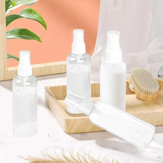 Alt view image 7 of 7 - MUUZLL Spray Bottles 6 pcs, Refillable Cosmetic Spray Bottles, Small Refillable Liquid Containers, 2oz/50ml Clear Empty Fine Mist Plastic Mini Travel Bottle