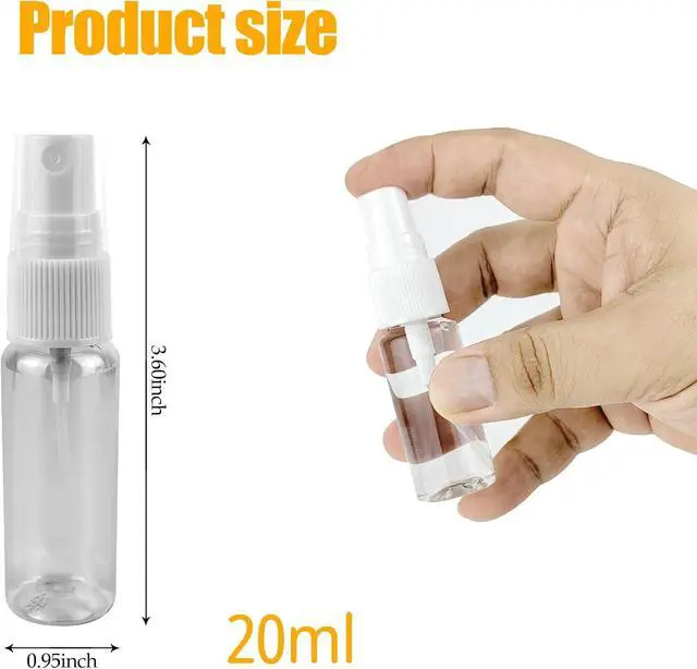Alt view image 2 of 7 - 2 Pack Spray Bottle, 0.7 oz/20ml Small Plastic Spray Bottles, Travel Size Spray Bottle, Fine Mist Spray Bottles (2)
