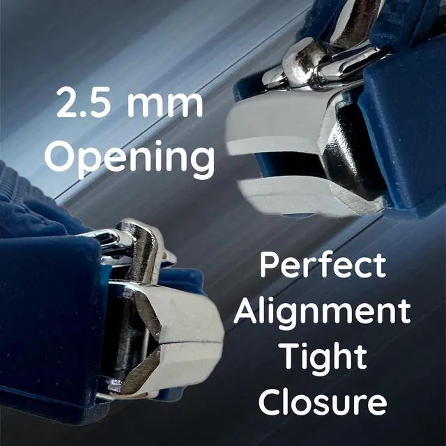 Alt view image 4 of 7 - 1 Comfort Hold Navy Large Nail Clippers Non-Slip Sure Grip Clipping Removable Catcher Toenails Fingernails Cutter Ultra Sharp Trimmer Stainless Steel Men Women Arthritis Unsteady Hands