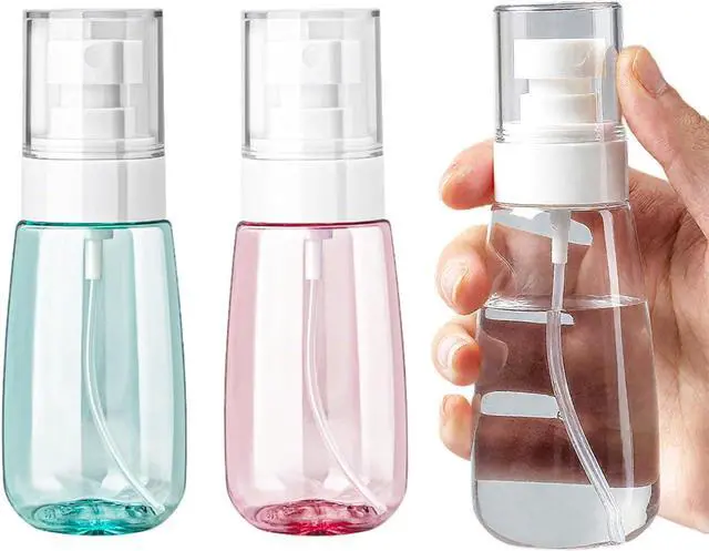 Main image of 3 Pack Mini Spray Bottles 2oz / 60ml, Fine Mist Water Spray Bottle Leak Proof, Refillable Travel Bottles for Toner, Cosmetics & Hair Care