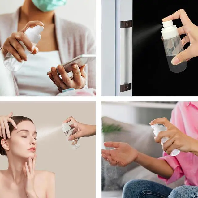 Alt view image 4 of 5 - Travel Size Spray Bottle, 100ml Clear Plastic for Beauty Essentials, Leak-Proof Design for Home and Travel Use