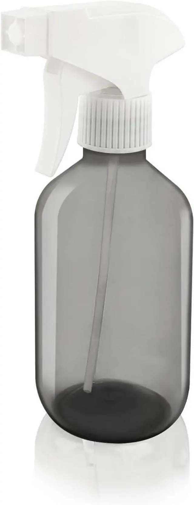 Main image of 300ml Clear Black Plastic Spray Bottle - Premium Adjustable Nozzle, Ideal for Lawn & Garden, Hair Care, and Cleaning Supplies
