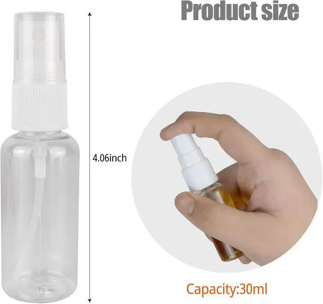 Alt view image 2 of 7 - 2 Pack Spray Bottle, 1 oz/30ml Small Plastic Spray Bottles, Travel Size Spray Bottle, Fine Mist Spray Bottles (2)