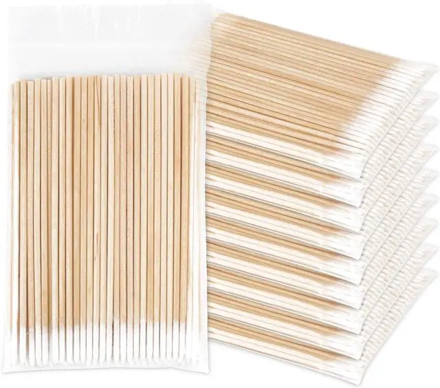 Main image of 1000 Count Microblading Cotton Swab, Cotton Swabs Pointed Tip, Cotton Swabs Wood Sticks, Cotton Tipped Applicator, Tattoo Permanent Supplies (1000pcs)