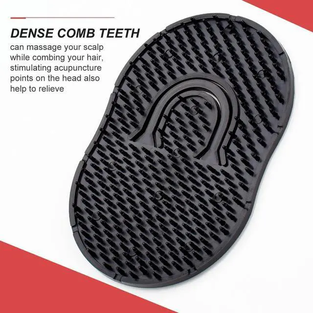 Alt view image 3 of 7 - Portable Grooming Set: Plastic Massage Combs, Beard Brush, Scalp Shampoo Brush, and Pet Grooming Brushes for Home and Travel (6 Pack)