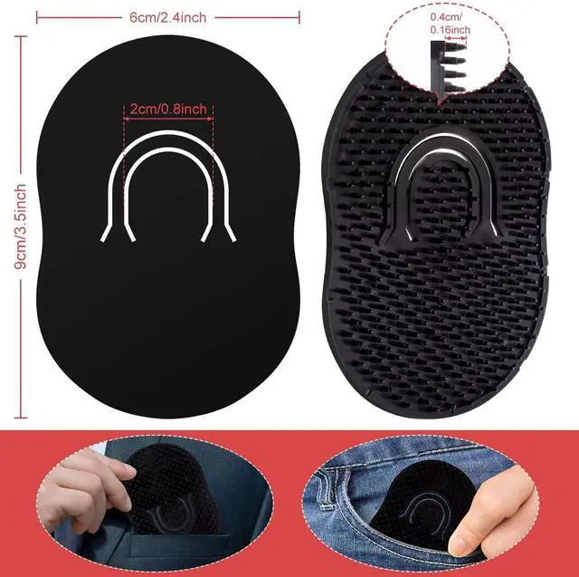 Alt view image 5 of 7 - Portable Grooming Set: Plastic Massage Combs, Beard Brush, Scalp Shampoo Brush, and Pet Grooming Brushes for Home and Travel (6 Pack)