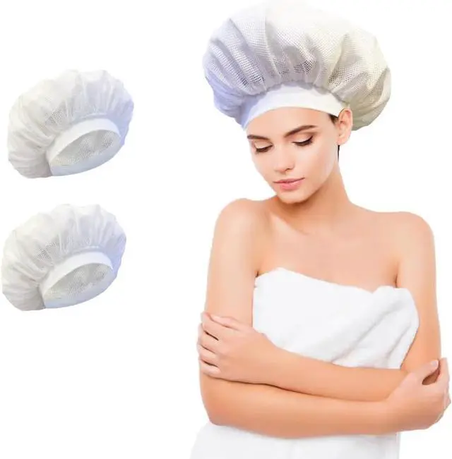 Main image of Net bonnet, Special Design for Curly Hair, Reduces Frizz, Accelerates Drying, Enhances Curl Definitiontotal 2pcs)
