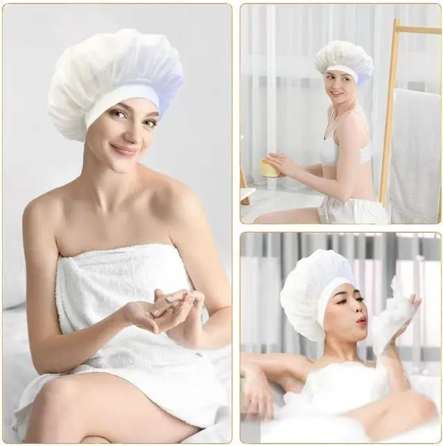Alt view image 6 of 7 - Net bonnet, Special Design for Curly Hair, Reduces Frizz, Accelerates Drying, Enhances Curl Definitiontotal 2pcs)