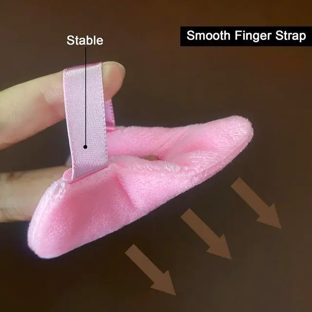 Alt view image 5 of 6 - 9 Pcs Pink Triangle Powder Puff Makeup Puff:Powder Puff Face Triangle for Loose Powder Cosmetic Foundation Makeup Sponge