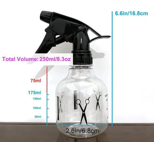 Alt view image 5 of 6 - Avenoir Adjustable Mister Spray Bottle 250ml | Adjustable Nozzle for Fine or Strong Mist. Great for Hair, Plants, and Home Cleaning. Durable, Leak-Proof, Easy to Use