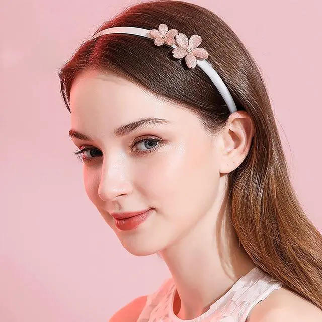 Alt view image 4 of 7 - 20 PCS White Satin Covered Headbands for Girls Women Christmas Plain DIY Craft Head bands Plastic Thin Headband for Women(White)