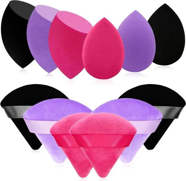 Main image of 6+6 Professional Makeup Sponge Set,2.76 inch Portable Soft Setting Face Puffs Latex Free,Multicolor Makeup Blending Sponge Cosmetic Applicator for Loose Powder,Liquid,Facial Makeup Tools