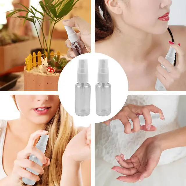 Alt view image 4 of 7 - 2 Pcs Spray Bottle,1oz/30ml Mini Empty Travel Bottles, Fine Mist Spray Bottles for Hair and toiletry - Perfect for On-the-Go Use (30ML)