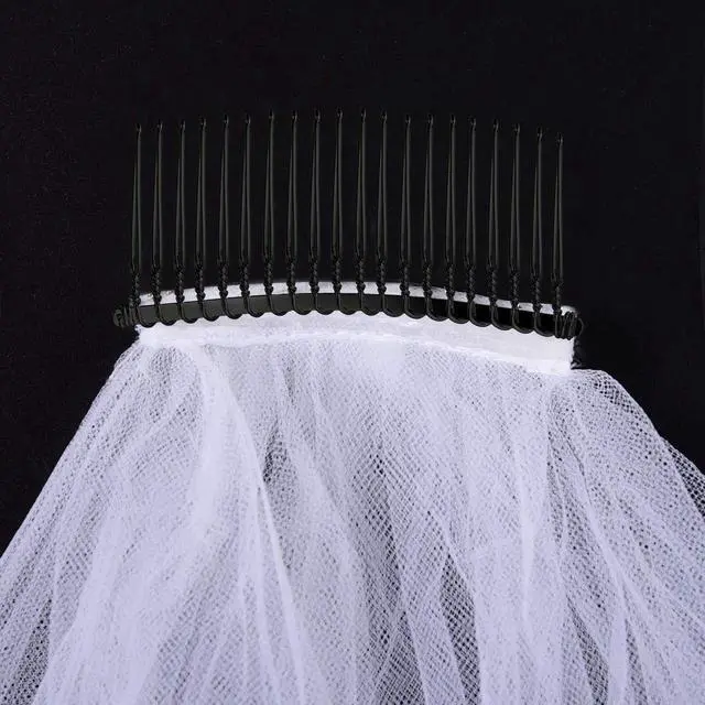 Alt view image 4 of 6 - Hicarer 5 Pcs Black Metal Wire Hair Combs, 20 Teeth Wire Twist Bridal Wedding Veil Combs