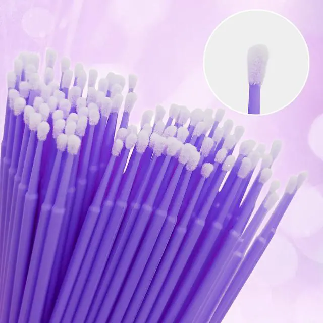Alt view image 4 of 7 - 300 Count Disposable Micro Applicator Brush for Eyelash Extension, Micro Swabs Mascara Wands for Makeup Application - 3 Colors