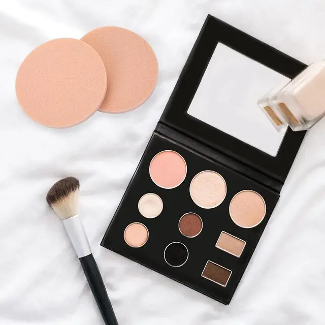 Alt view image 6 of 7 - Molain Round Sponge Puff Set,12 Pcs 2.2 Inch Facial Powder Puffs Foam Sponges For Liquid Foundation Makeup, Facial Cleansing