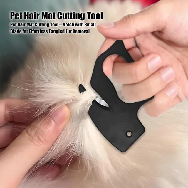 Alt view image 2 of 7 - 2Pcs Knotting Comb for Cats,Pet Knotting Comb, Matted Fur Remover | Cat Comb for Matted Hair,Pet Hair Removal Tool,Dematting Comb for Cats, Cat Dog Grooming Supplies