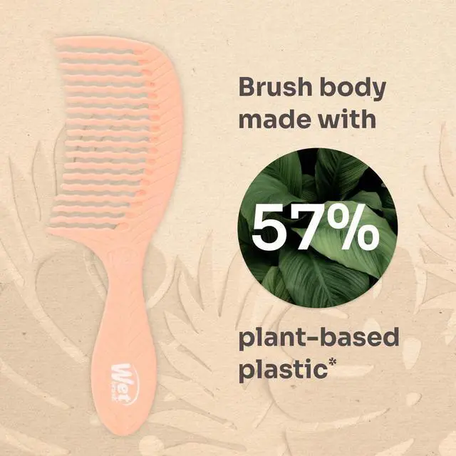Alt view image 4 of 7 - Wet Brush Go Green Coconut Oil Infused Treatment Comb - Wide Tooth Hair Detangler with WaveTooth Design that Gently and Glides Through Tangles - No Split Ends and No Damage
