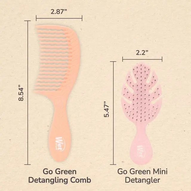 Alt view image 5 of 7 - Wet Brush Go Green Coconut Oil Infused Treatment Comb - Wide Tooth Hair Detangler with WaveTooth Design that Gently and Glides Through Tangles - No Split Ends and No Damage