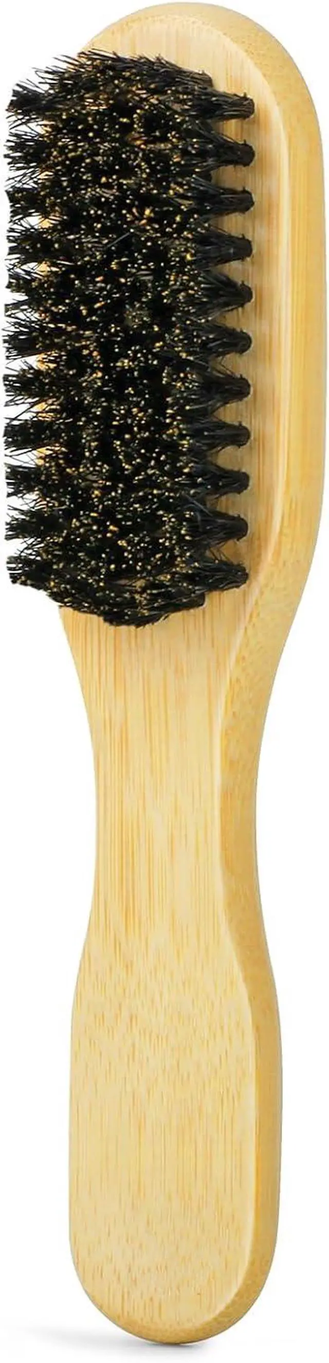 Main image of Slick Back Hair Brush, Mini Boar Bristle for Baby Hair, Edges, Ponytails | Soft Bristles Lay Down Edges & Baby Hair Small Travel Size, Polishes & Smooths Frizz Ideal for Sleek Ponytails & Buns