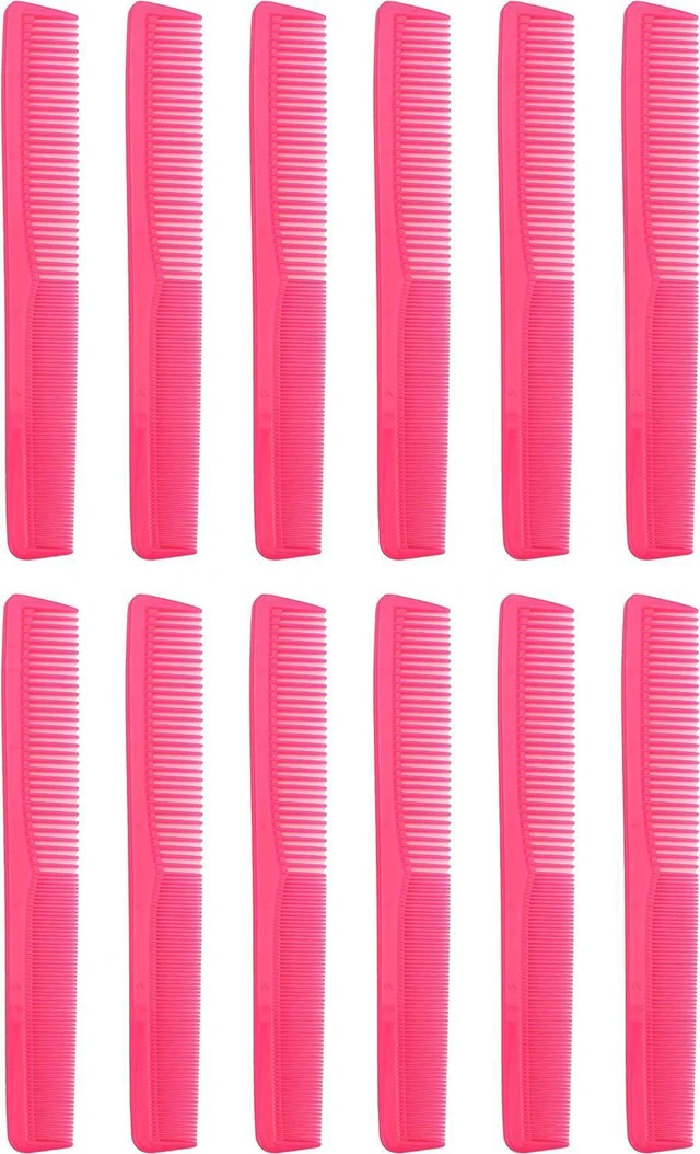 Alt view image 2 of 2 - 7 inch All Purpose Hair Comb. Hair Cutting Combs. Barbers & Hairstylist Combs. Neon Pink 1 DZ