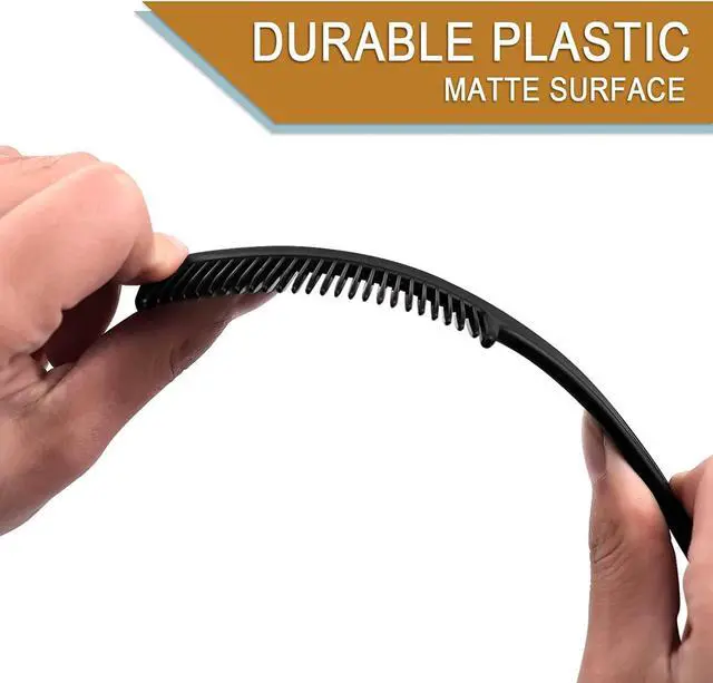 Alt view image 4 of 6 - 30 Pack Bulk Hair Combs, Individually Wrapped for Women, Kids | Hotel, Airbnb, Shelter, Nursing Home, Charity and Church (Black)