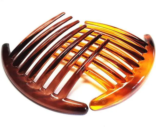 Alt view image 2 of 5 - Women's French Twist Combs Plastic Side Hair Comb with Seven Tooth - Set of 6 (3 Colors, Each 2pcs)