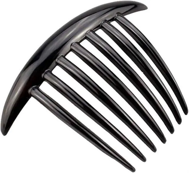 Alt view image 4 of 5 - Women's French Twist Combs Plastic Side Hair Comb with Seven Tooth - Set of 6 (3 Colors, Each 2pcs)