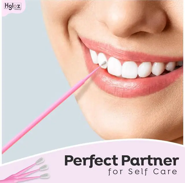 Alt view image 5 of 7 - Microswabs for Eyelash Extensions Pack of 500 in Pink 2mm Soft Micro Applicator Brush with Microfiber Wands Suitable for Cleaning and Applying Make-up