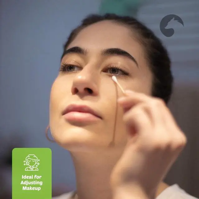 Alt view image 5 of 7 - Bamboo Cotton Swabs 500 Count | Eco-Friendly & Pure Cotton Buds | Double Tipped Sticks | 100% Plant-Based & Natural | Perfect for Makeup & Nail Applications, Arts & Crafts, Removing Dust & Dirt