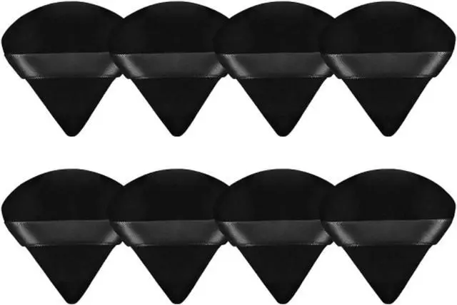 Main image of 8 Pieces Triangle Powder Puff Face Soft Triangle Makeup Puff Velour Cosmetic Foundation Blender Sponge Beauty Makeup Tools