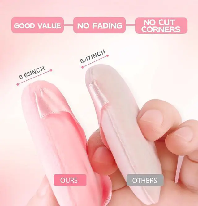 Alt view image 3 of 7 - 8 Pieces Triangle Powder Puff Face Soft Triangle Makeup Puff Velour Cosmetic Foundation Blender Sponge Beauty Makeup Tools