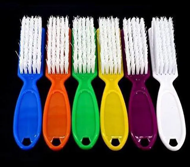 Alt view image 4 of 4 - 6 Pcs Handle Grip Nail Brush,Nail Cleaning Brushes for Toes and Fingernail