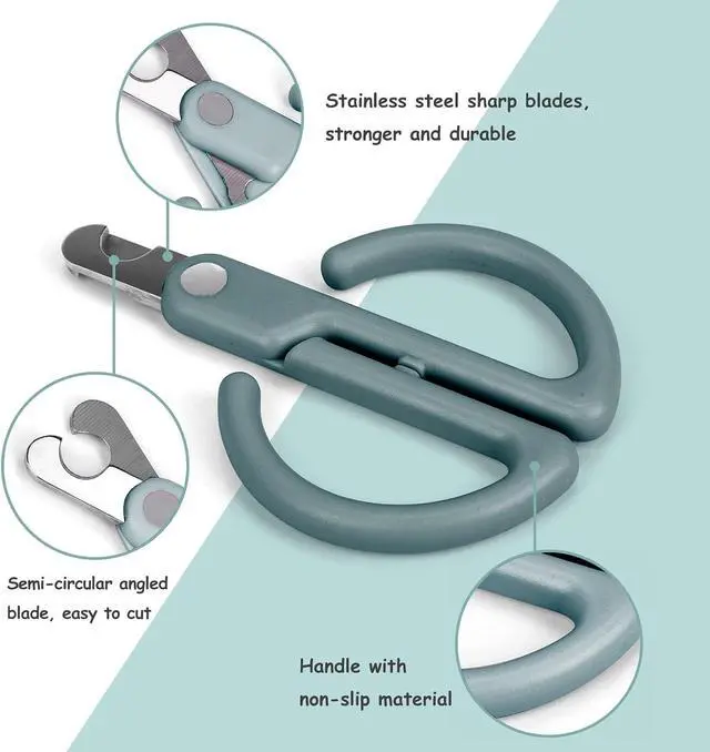 Alt view image 2 of 7 - Cat Nail Clippers, Cat Claw Trimmer for Pet Grooming Tool, Easy Cutting Cat Claw Clippers, Dog Nail Clippers, Angled Blade Sharp Claw Scissors for Small Animals Rabbit Puppy Kitten