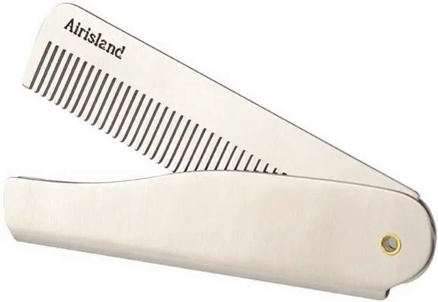 Main image of Airisland Folding Stainless Steel Bread Mustache Comb for Men