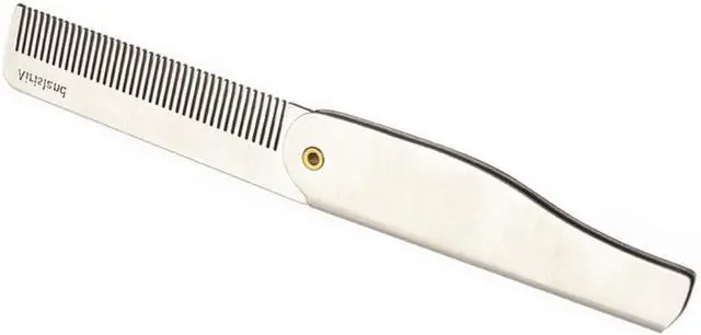 Alt view image 2 of 4 - Airisland Folding Stainless Steel Bread Mustache Comb for Men