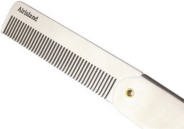 Alt view image 3 of 4 - Airisland Folding Stainless Steel Bread Mustache Comb for Men
