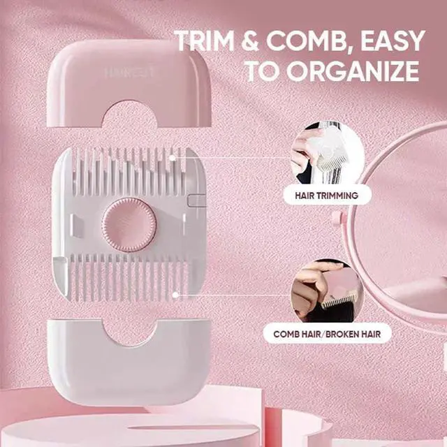 Alt view image 7 of 7 - 2 in 1 Hair Trimmer with 10 Replacement Blades, Razor Comb, and Sharp Double Edge Cutting Comb (White) | Razor Comb, and Sharp Double Edge Cutting Comb