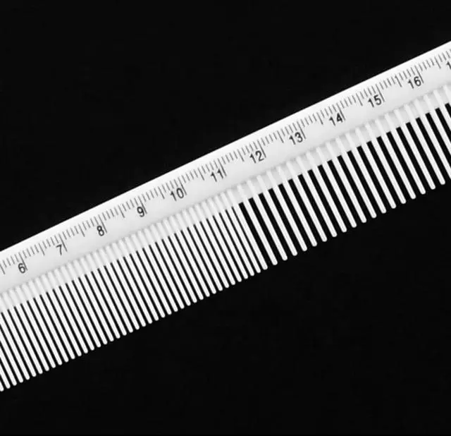 Alt view image 2 of 3 - Coiffure Extensions Counting Cutting Comb | Hair Comb | Heat Resistant