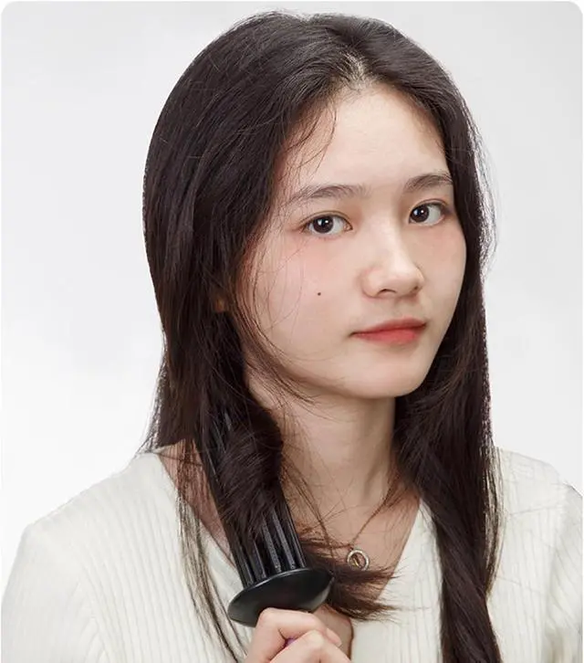 Alt view image 7 of 7 - Curling Roll Comb Curl Defining Brush Round Curly Hair Comb Beautiful Curls Travel friendly Hair Styling Tool Create, Green