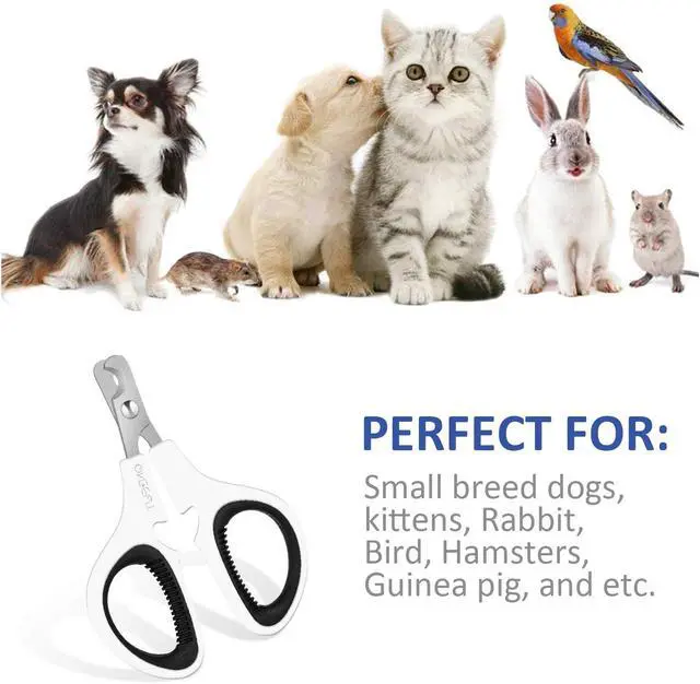 Alt view image 4 of 7 - Pet Nail Clippers, Cat & Kitten Claw Nail Clipper Safe Sharp Trimmer | Update Version Professional Stainless Steel Pet Nail Clipper for Cat, Puppy,Rabbit, Kitten & Small Dog,Sharp & Safe (Black)