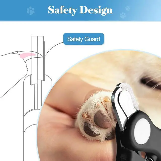 Alt view image 4 of 7 - Swihauk Heavy Duty Dog Nail Clippers and Trimmers, Professional Pet Nail Clippers with Nail File for Dogs Cats Small Animal, Claw Clippers with Safety Guard to Prevent Over-Cutting, Black