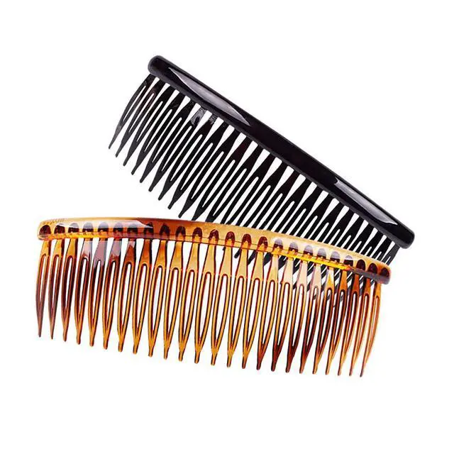 Alt view image 2 of 7 - Fodattm 4PCS Large 5 Inches 24 Teeth Hair Side Comb French Hair Accessories Plastic Hair Clip Clamp for Men Women (A#)