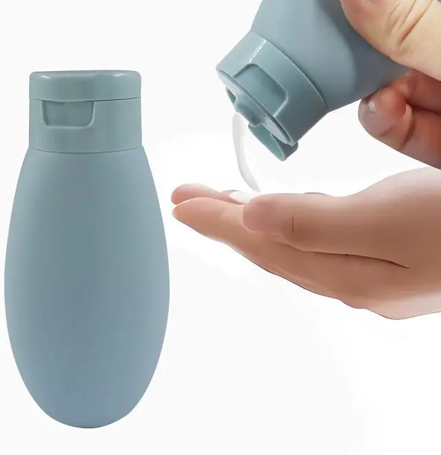 Alt view image 4 of 7 - 3pcs 60ml Travel Bottles, Containers for Toiletries | Solid Color, Leakproof, Squeezable, Refillable Containers, For Shampoo & Lotion