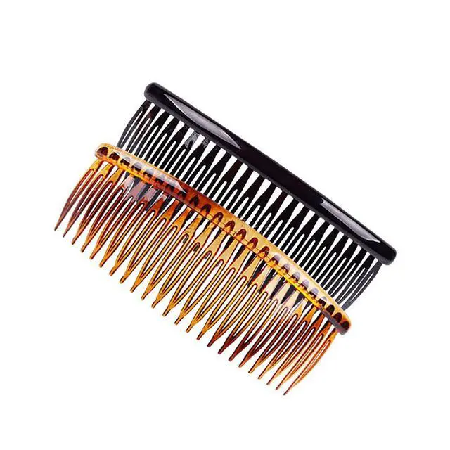 Alt view image 7 of 7 - Fodattm 4PCS Large 5 Inches 24 Teeth Hair Side Comb French Hair Accessories Plastic Hair Clip Clamp for Men Women (A#)