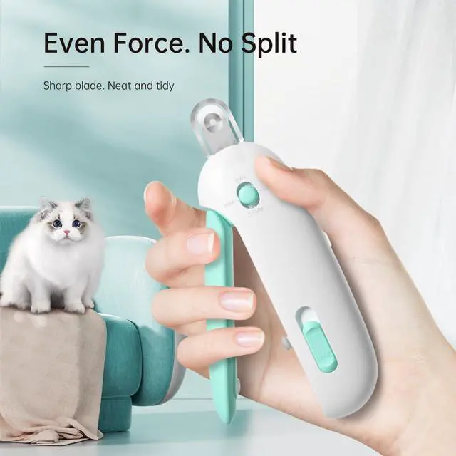 Alt view image 5 of 6 - Petgravity Cat Nail Clipper, Adjustable 3-Size Trimming Hole with Hidden Nail File Anti-Splash Claw Trimmer, Safe Nail Clipping Grooming Tool Claw Clipper for Cats Kitten