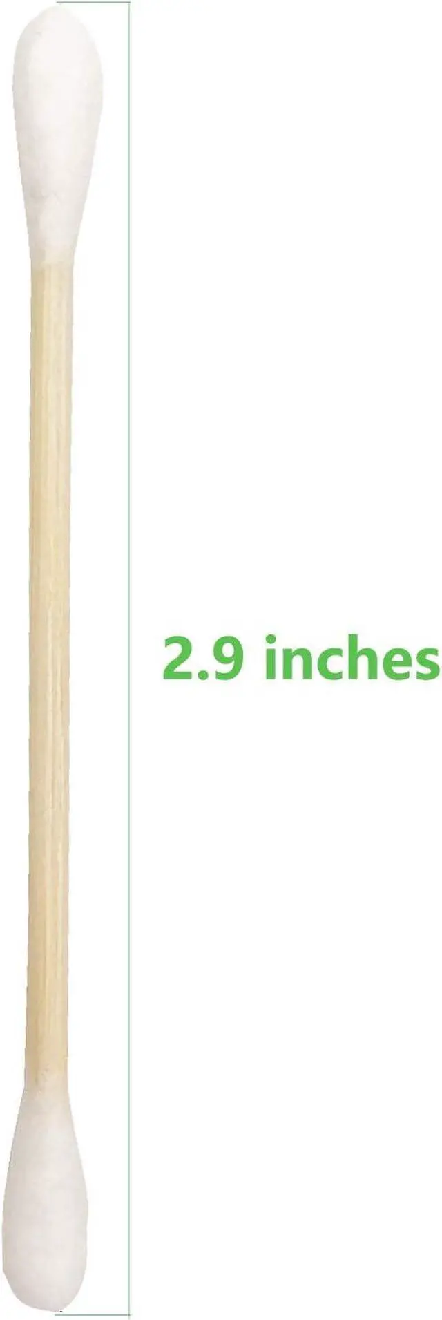Alt view image 4 of 7 - Cotton Swabs with Wooden Sticks/Double Tipped Natural Bamboo Cotton Buds 900pcs